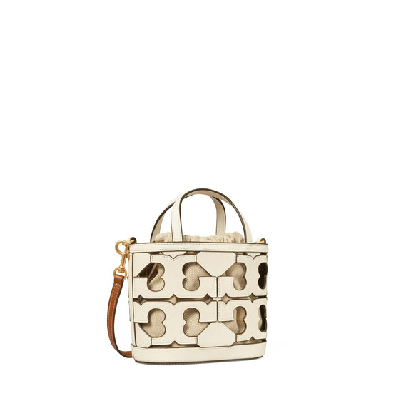 Mini Cut Out Logo Tote - New Cream