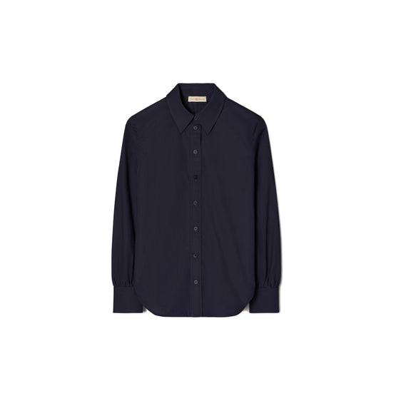 Cotton Poplin Shirt - Medium Navy