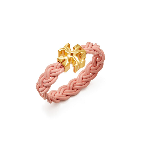Fisherman Bracelet - Rolled Gold/Pink