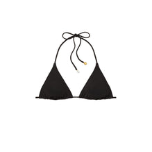 Solid String Bikini Top - Black
