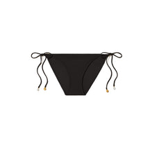 Solid String Bikini Bottom - Black