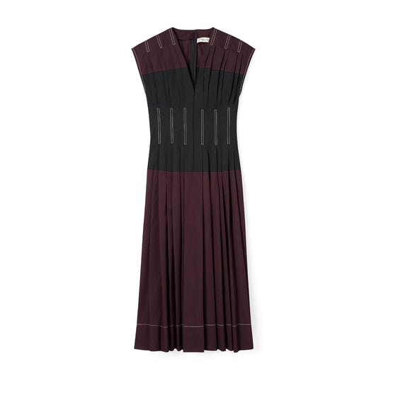 Cotton Poplin Claire Mccardell Dress - Evening Plum