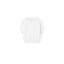 Poplin Tie-Neck Top - White