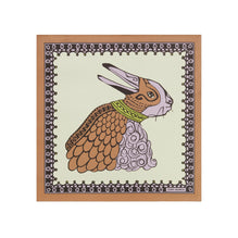 Rabbit Duck Neckerchief - Brown/Purple