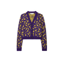 Lollipops Jacquard Cardigan - Twilight Purple