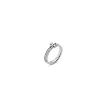 Kira Enamel Pave Ring - Shiny Hematite