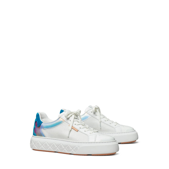 Ladybug Sneaker - White/Iridescent/Coral Blue