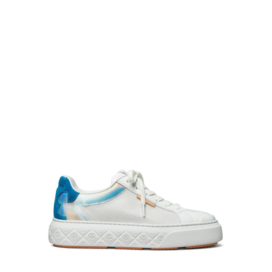 Ladybug Sneaker - White/Iridescent/Coral Blue