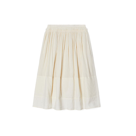 Ruched-Waist Skirt - Biscuit