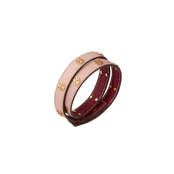 Miller Double-Wrap Bracelet - Tory Gold/Shell Pink
