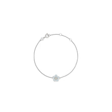 Kira Enamel Flower Bracelet - Tory Silver/Light Blue