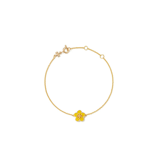 Kira Enamel Flower Bracelet - Tory Gold/Freesia