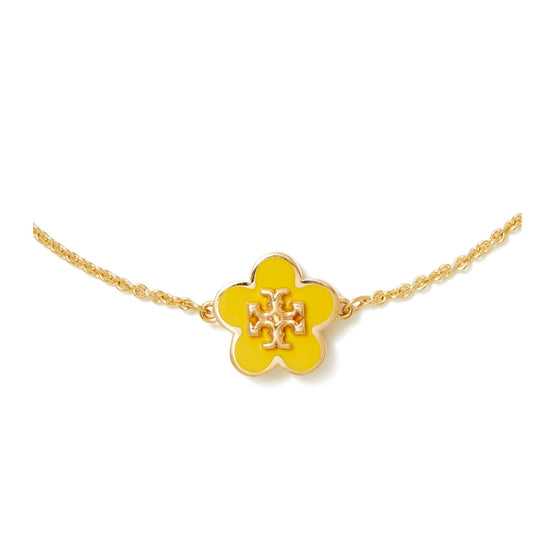 Kira Enamel Flower Bracelet - Tory Gold/Freesia