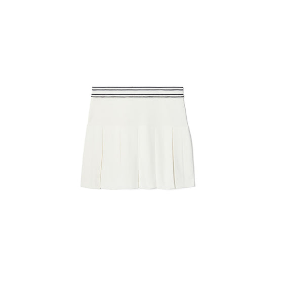Tech Knit Tennis Skirt - Snow White