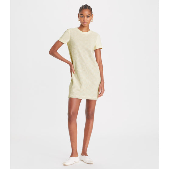 Logo Lace T-Shirt Dress - New Ivory