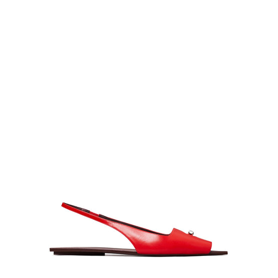 Pierced Slingback - Plum/Red/Silver