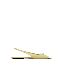Pierced Slingback - Cream Corn/Beige/Silver