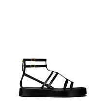 Capri Strappy Platform Gladiator Sandal 5mm - Perfect Black