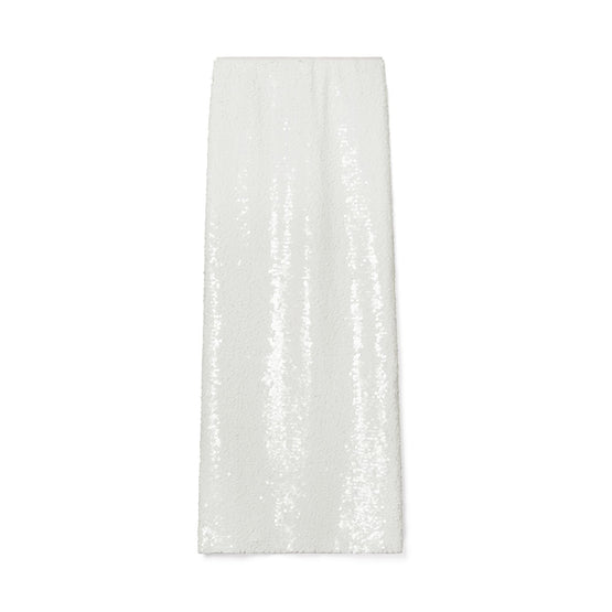 Sequin Skirt - White