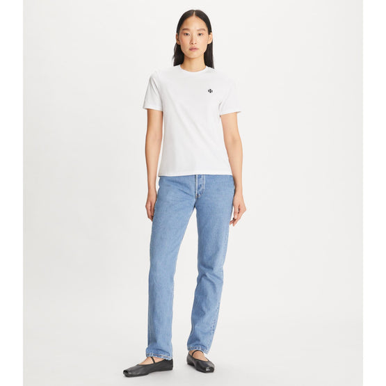 Embroidered Logo T-Shirt - White/Black