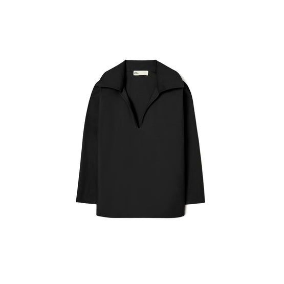Cotton Poplin Tunic - Black