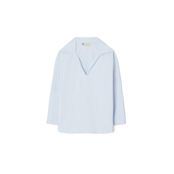 Cotton Poplin Tunic - Crisp Blue