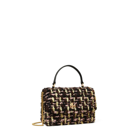 Kira Tweed Mini Top Handle Chain Wallet - Multi