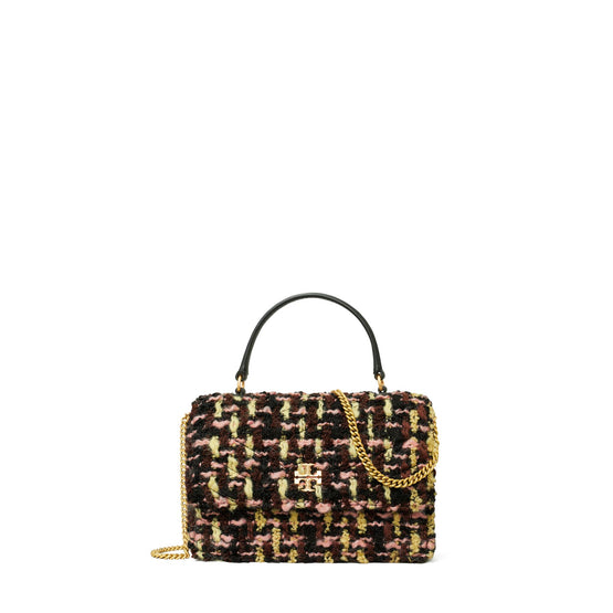Kira Tweed Mini Top Handle Chain Wallet - Multi