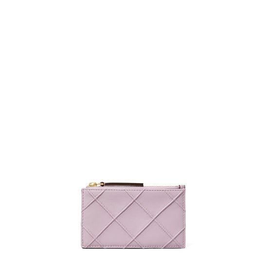 Fleming Zip Card Case - Pale Purple