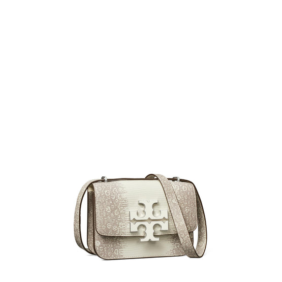 Eleanor Lizard Small Convertible Shoulder Bag - Cool White