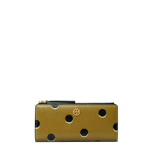 Robinson Dotted Zip Slim Wallet - Taupe Loop Dot