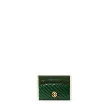 Robinson Patent Puffy Quilted Card Case - Pine Tree