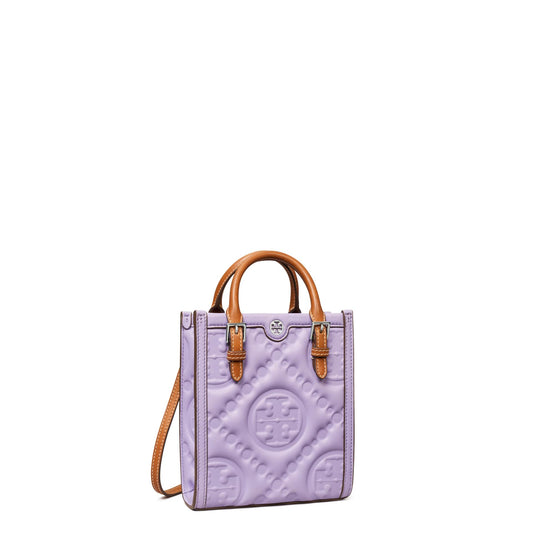 T Monogram Puffy  Mini N/S Tote - Lavender