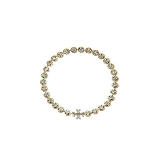 Crystal Necklace - Antique Light Brass/Crystal