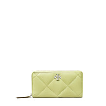 Kira Diamond Quilt Zip Continental Wallet - Pear