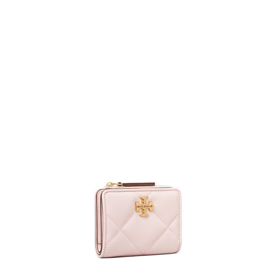 Kira Diamond Quilt Bi-Fold Wallet - Rose Salt