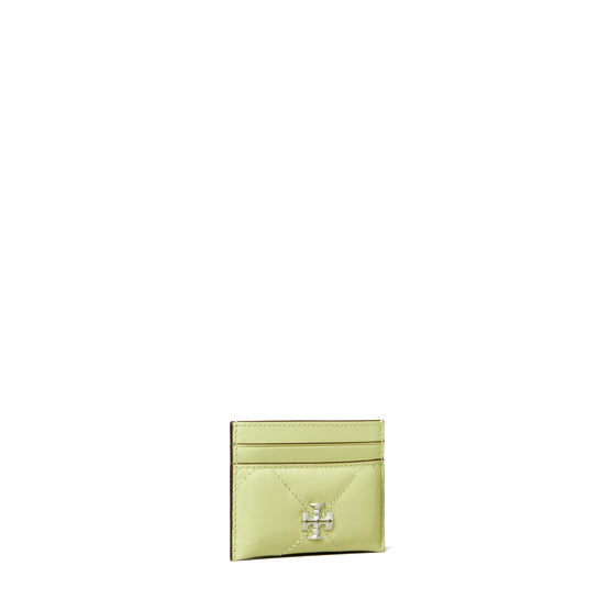 Kira Diamond Quilt Card Case - Pear