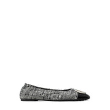 Claire Cap-Toe Ballet - Perfect Black/New Ivory