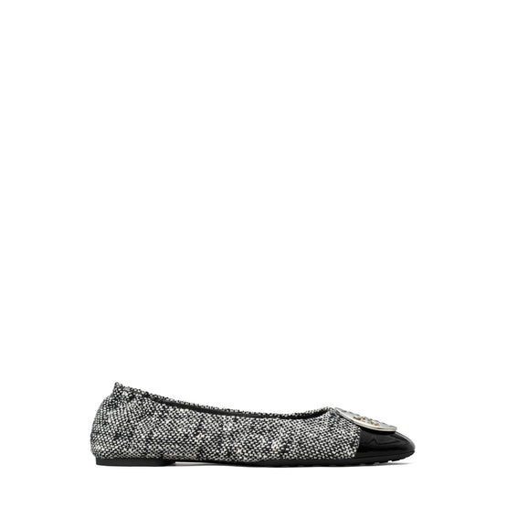 Claire Cap-Toe Ballet - Perfect Black/New Ivory