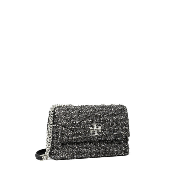 Kira Tweed Small Convertible Shoulder Bag - Black Multi