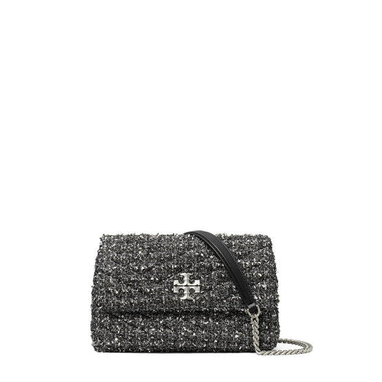 Kira Tweed Small Convertible Shoulder Bag - Black Multi