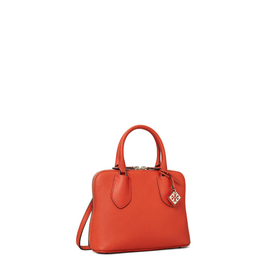 Mini Pebbled Swing Bag - Poppy Red