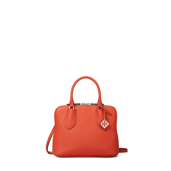 Mini Pebbled Swing Bag - Poppy Red