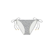 Printed String Bikini Bottom - Tory Navy Ditsy Floral