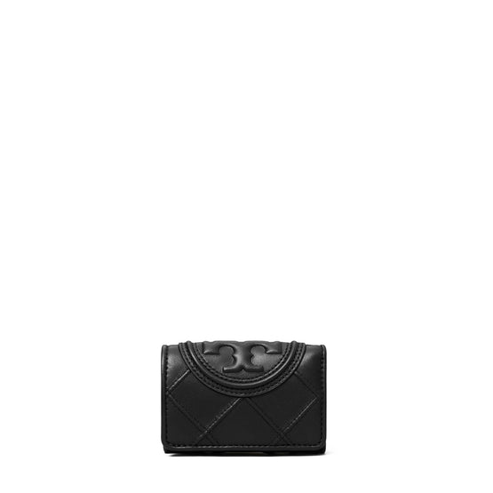 Fleming Soft Small Flap Wallet - Black