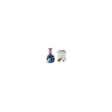 Crystal Stud Earring - Crystal/Sapphire Blue