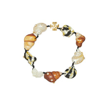 Shell Statement Necklace - Rolled Light Brass/Multi