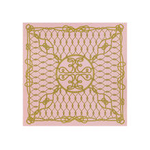 Rope Logo Silk Square - Pink Knot