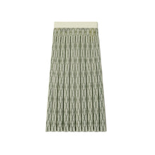 Box Pleated Jacquard Skirt - French Cream/Jade