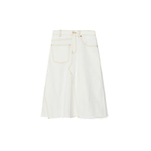 Denim Deconstructed Skirt - Chalk